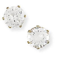9ct Gold Cubic Zirconia stud earrings complete with presentation box