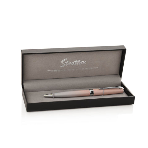 Stratton Pink Ballpoint Pen complete with Gift Box