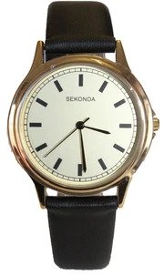 Mens Sekonda Watch, Goldplated case, 2 Year Guarantee