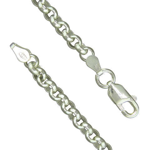 Silver Men's belcher link Bracelet complete with presentation box