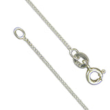 Silver Cubic Zirconia horseshoe pendant and chain complete with presentation box