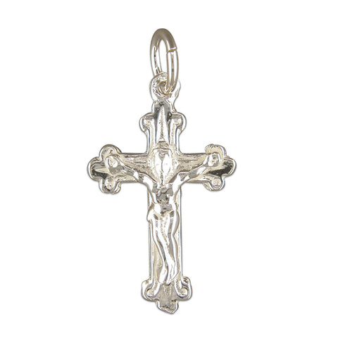Silver Crucifix Cross and Chain complete with presentation box