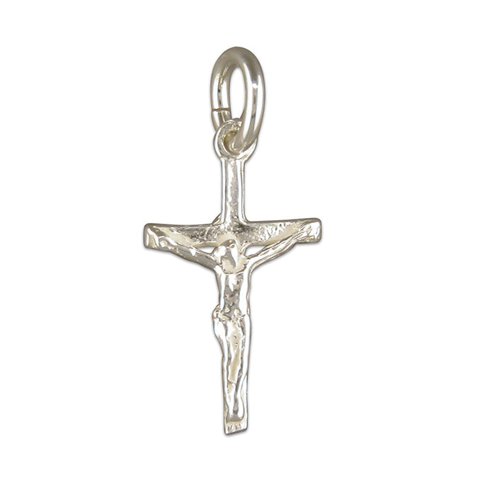 Silver Crucifix Cross and Chain complete with presentation box