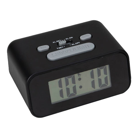 Black case Digital Alarm Clock, 1 Year Guarantee