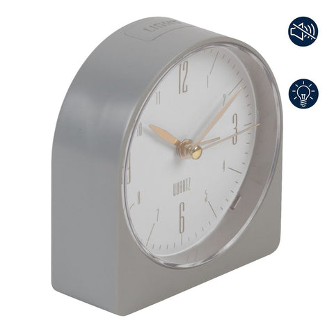 Grey case Alarm Clock, 1 Year Guarantee