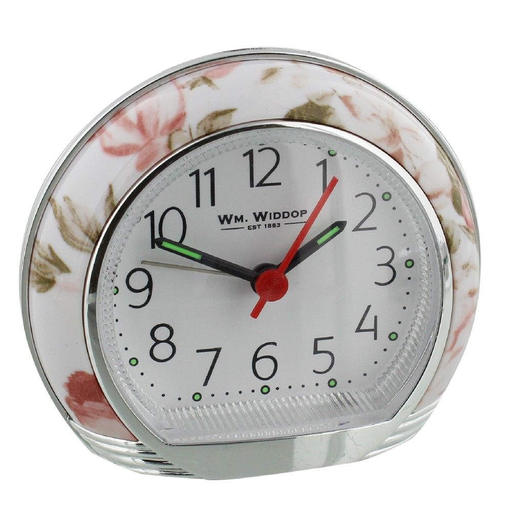 Pink Floral case Alarm Clock, 1 Year Guarantee