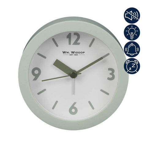 Green case Alarm Clock, 1 Year Guarantee