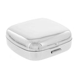 Silver Coloured Fold Up Case Travel Alarm Clock, 1 Year Guarantee