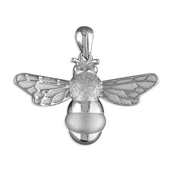 Silver Bee pendant and chain complete with presentation box