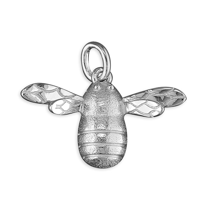 Silver Bee pendant and chain complete with presentation box