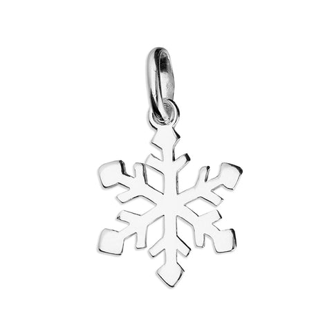 Silver Snowflake pendant and chain complete with presentation box
