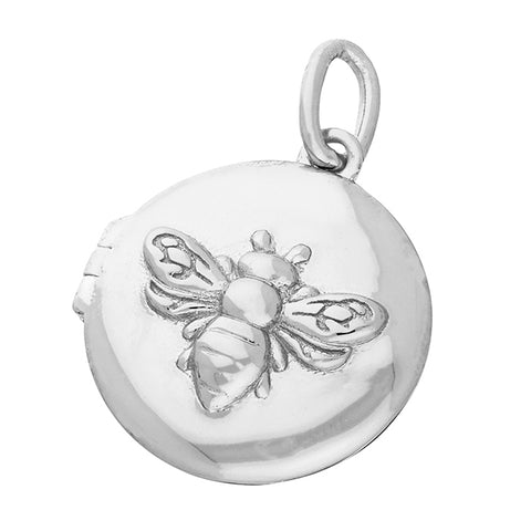 Silver Bee Locket and Chain complete with presentation box