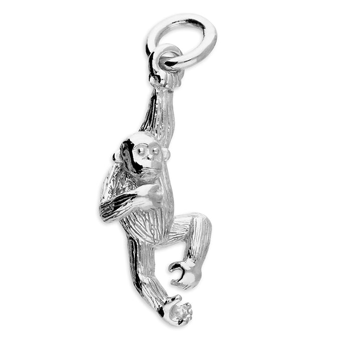 Silver Monkey pendant and chain complete with presentation box