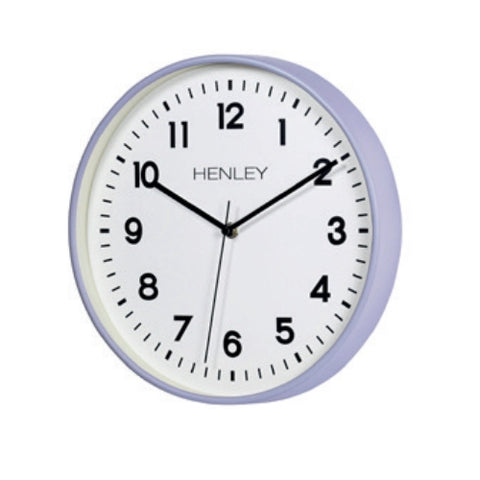 Grey Finish Round Wall Clock, 1 Year Guarantee