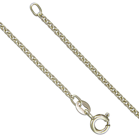 Silver 22inch/55cms trace link Chain complete with presentation box