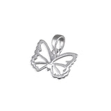 Silver butterfly pendant and chain complete with presentation box