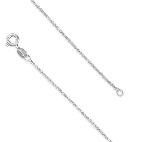 Silver 18inch/45cms anchor link Chain complete with presentation box