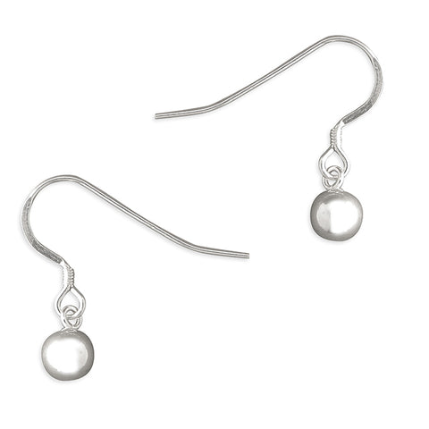 Silver Ball drop earrings complete with presentation box