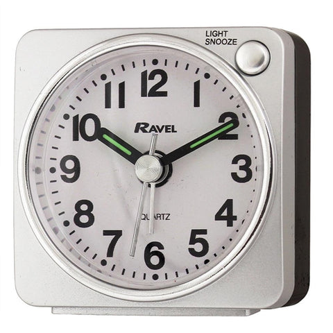 Silver and Black case Alarm Clock, 1 Year Guarantee