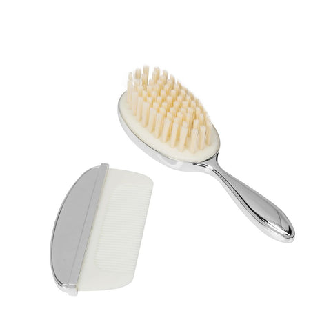 Silverplated Babies Brush and Comb set