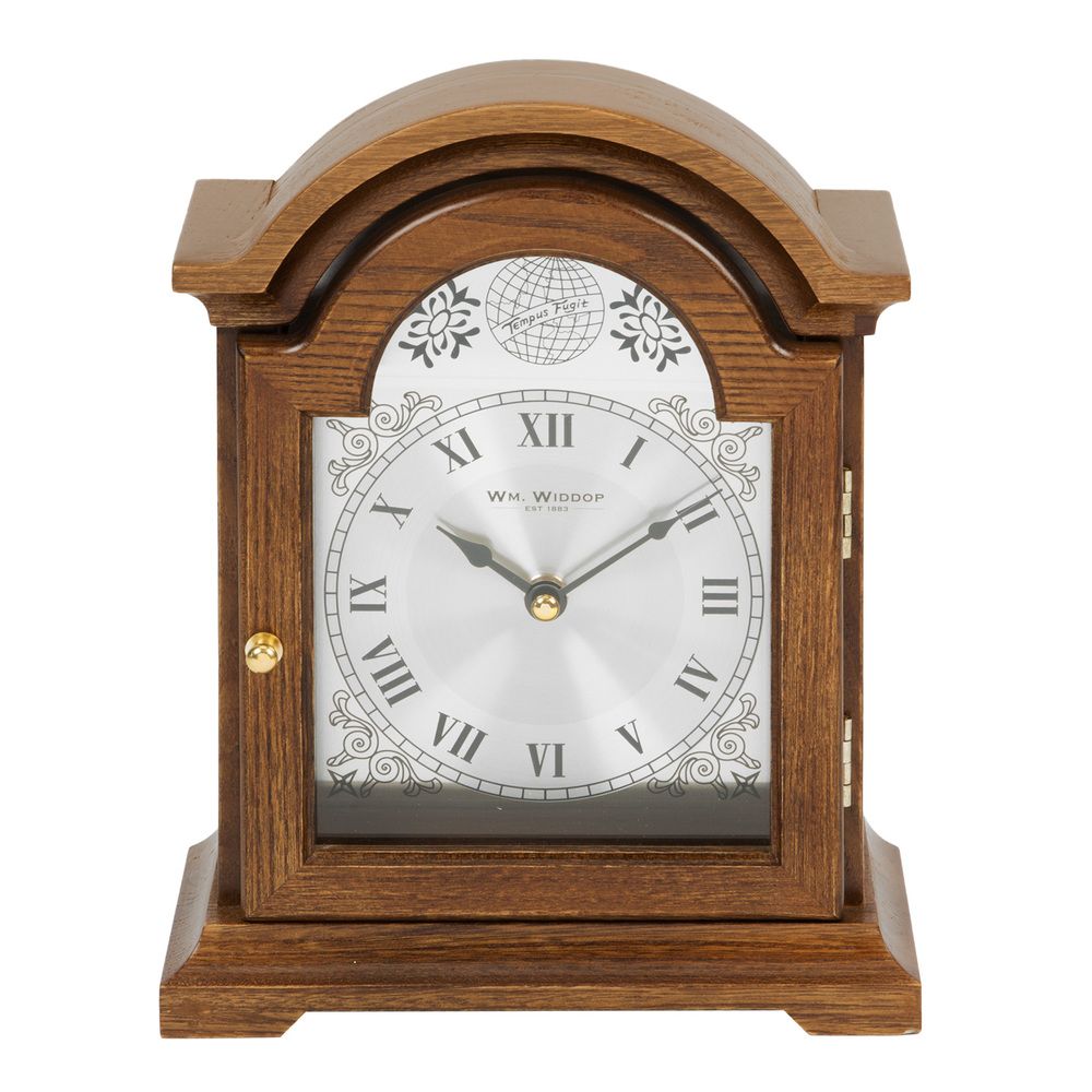Wooden Mantel Clock, 1 Year Guarantee