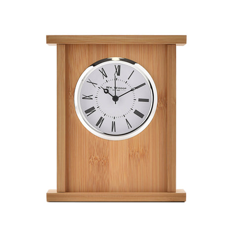 WILLIAM WIDDOP® Wooden Arched Mantel Clock, 1 Year Guarantee