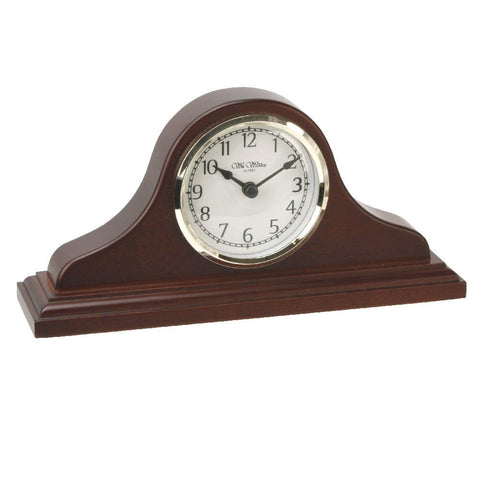 Birch Wood Effect Mantel Clock, 1 Year Guarantee